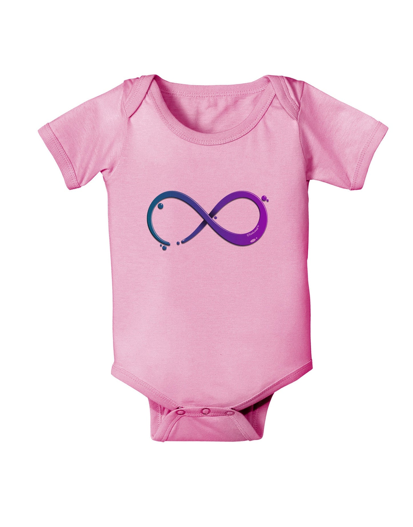 Painted Infinity Baby Romper Bodysuit-Baby Romper-TooLoud-Pink-06-Months-Davson Sales