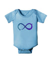 Painted Infinity Baby Romper Bodysuit-Baby Romper-TooLoud-LightBlue-06-Months-Davson Sales