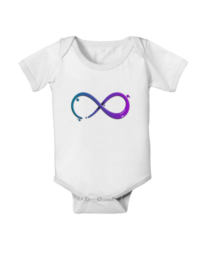 Painted Infinity Baby Romper Bodysuit-Baby Romper-TooLoud-White-06-Months-Davson Sales