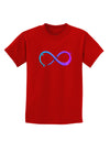 Painted Infinity Childrens Dark T-Shirt-Childrens T-Shirt-TooLoud-Red-X-Small-Davson Sales