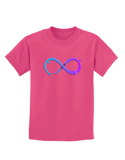 Painted Infinity Childrens Dark T-Shirt-Childrens T-Shirt-TooLoud-Sangria-X-Small-Davson Sales