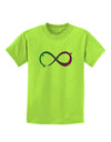 Painted Infinity Childrens T-Shirt-Childrens T-Shirt-TooLoud-Lime-Green-X-Small-Davson Sales