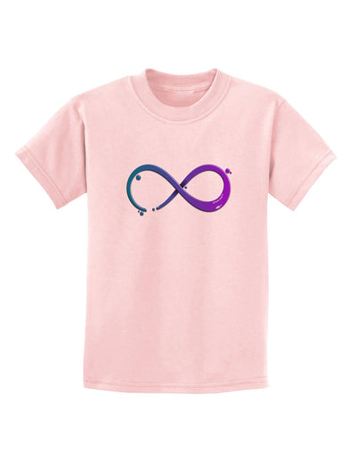 Painted Infinity Childrens T-Shirt-Childrens T-Shirt-TooLoud-PalePink-X-Small-Davson Sales