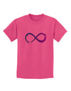 Painted Infinity Childrens T-Shirt-Childrens T-Shirt-TooLoud-Sangria-X-Small-Davson Sales