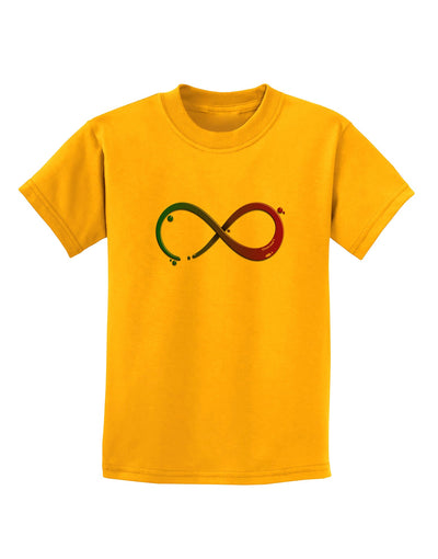 Painted Infinity Childrens T-Shirt-Childrens T-Shirt-TooLoud-Gold-X-Small-Davson Sales