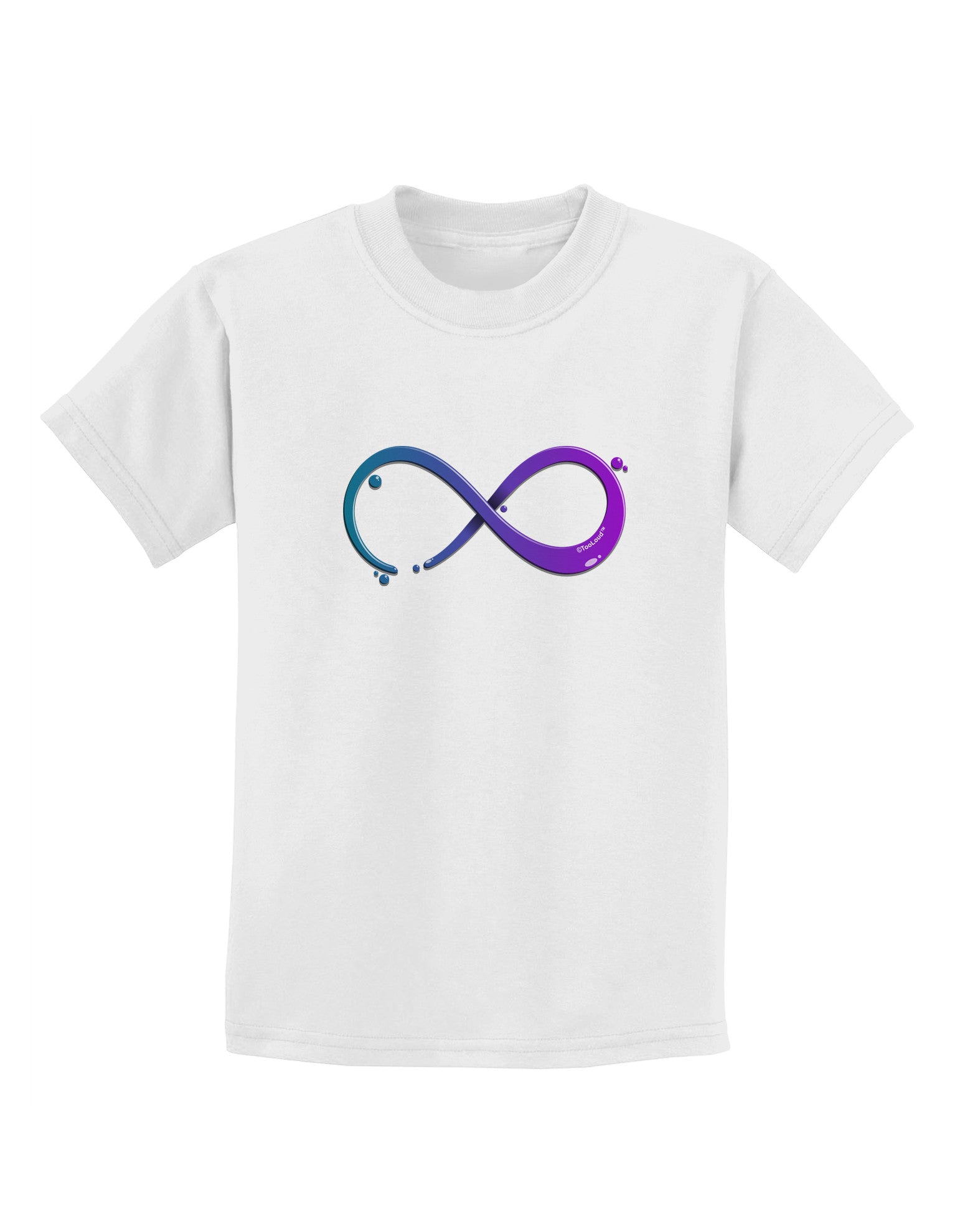 Painted Infinity Childrens T-Shirt-Childrens T-Shirt-TooLoud-White-X-Small-Davson Sales