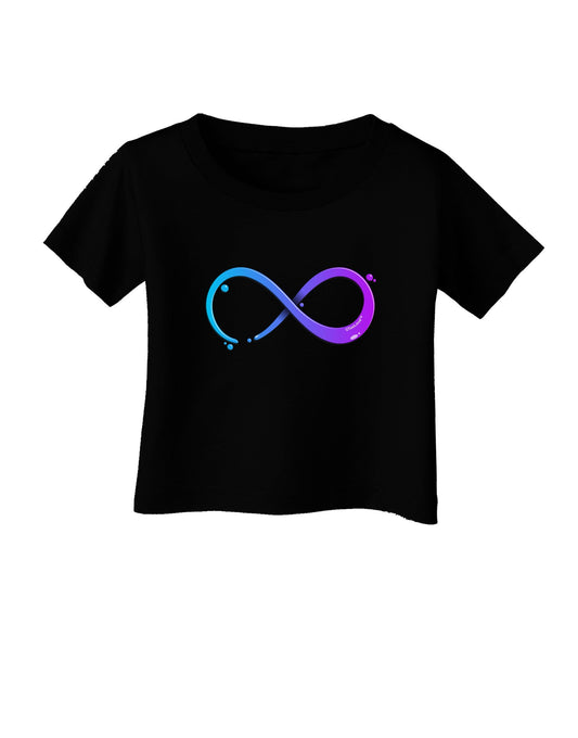 Painted Infinity Infant T-Shirt Dark-Infant T-Shirt-TooLoud-Black-06-Months-Davson Sales