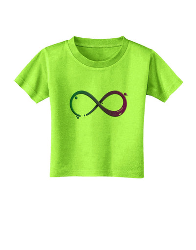 Painted Infinity Toddler T-Shirt-Toddler T-Shirt-TooLoud-Lime-Green-2T-Davson Sales