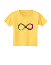 Painted Infinity Toddler T-Shirt-Toddler T-Shirt-TooLoud-Yellow-2T-Davson Sales