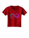 Painted Infinity Toddler T-Shirt Dark-Toddler T-Shirt-TooLoud-Red-2T-Davson Sales