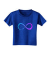 Painted Infinity Toddler T-Shirt Dark-Toddler T-Shirt-TooLoud-Royal-Blue-2T-Davson Sales