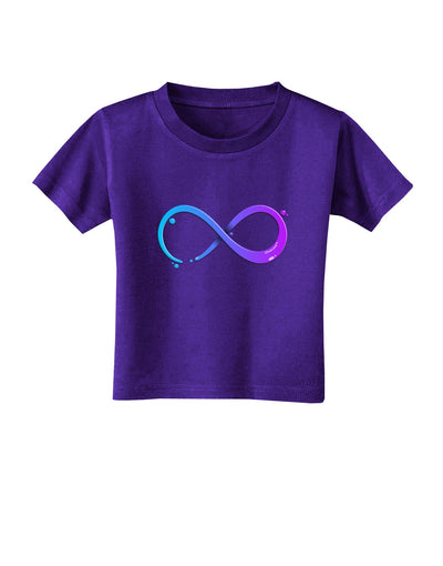 Painted Infinity Toddler T-Shirt Dark-Toddler T-Shirt-TooLoud-Purple-2T-Davson Sales