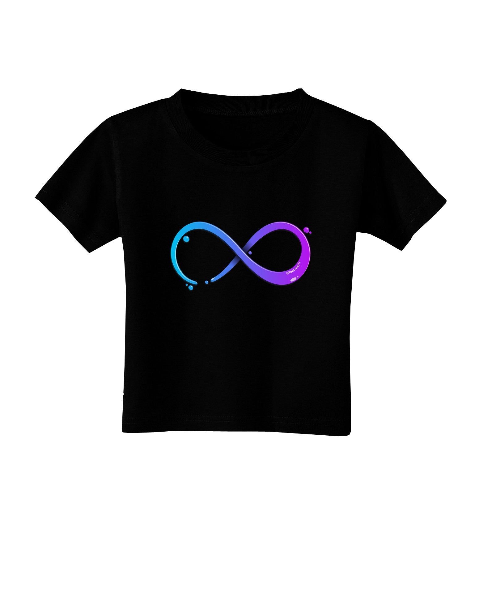 Painted Infinity Toddler T-Shirt Dark-Toddler T-Shirt-TooLoud-Black-2T-Davson Sales