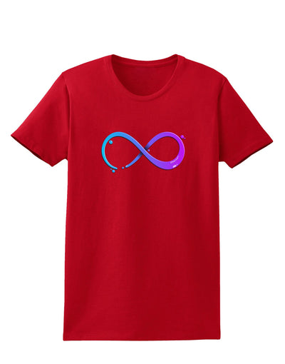 Painted Infinity Womens Dark T-Shirt-TooLoud-Red-X-Small-Davson Sales