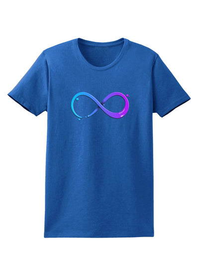 Painted Infinity Womens Dark T-Shirt-TooLoud-Royal-Blue-X-Small-Davson Sales