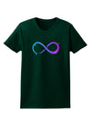 Painted Infinity Womens Dark T-Shirt-TooLoud-Forest-Green-Small-Davson Sales