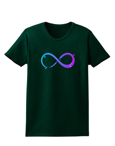 Painted Infinity Womens Dark T-Shirt-TooLoud-Forest-Green-Small-Davson Sales