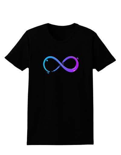 Painted Infinity Womens Dark T-Shirt-TooLoud-Black-X-Small-Davson Sales