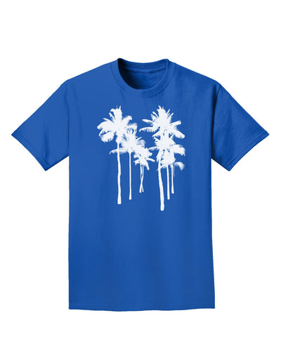 Palm Rows Silhouette Adult Dark T-Shirt-Mens T-Shirt-TooLoud-Royal-Blue-Small-Davson Sales