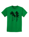 Palm Rows Silhouette Childrens T-Shirt-Childrens T-Shirt-TooLoud-Kelly-Green-X-Small-Davson Sales