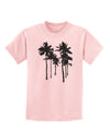 Palm Rows Silhouette Childrens T-Shirt-Childrens T-Shirt-TooLoud-PalePink-X-Small-Davson Sales