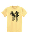 Palm Rows Silhouette Childrens T-Shirt-Childrens T-Shirt-TooLoud-Daffodil-Yellow-X-Small-Davson Sales