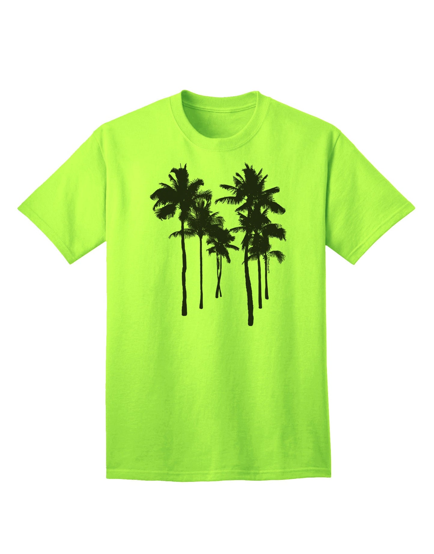 Palm Rows Silhouette - Premium Adult T-Shirt for Casual Wear-Mens T-shirts-TooLoud-Neon-Green-Small-Davson Sales