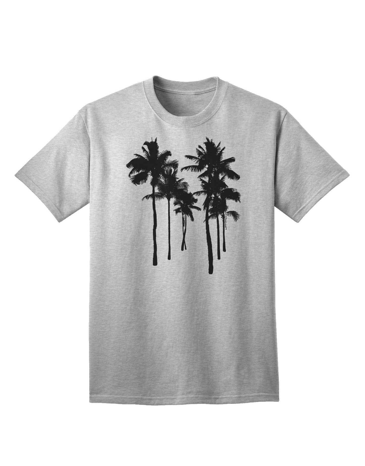 Palm Rows Silhouette - Premium Adult T-Shirt for Casual Wear-Mens T-shirts-TooLoud-AshGray-Small-Davson Sales