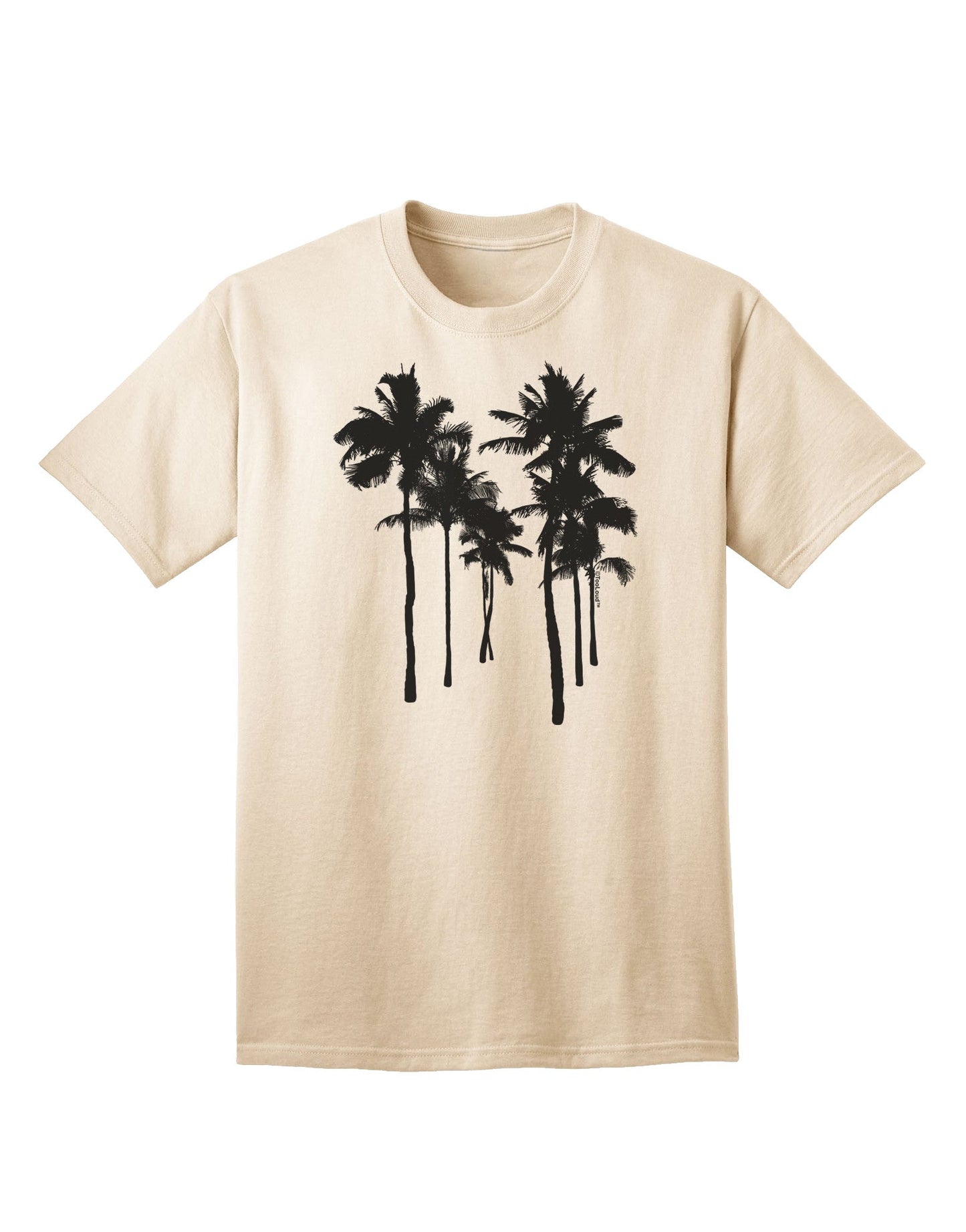 Palm Rows Silhouette - Premium Adult T-Shirt for Casual Wear-Mens T-shirts-TooLoud-Natural-Small-Davson Sales