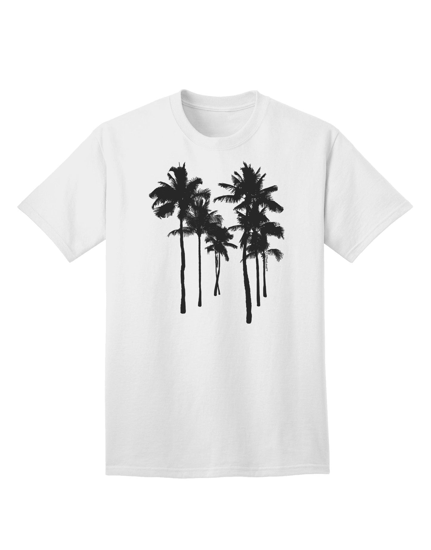 Palm Rows Silhouette - Premium Adult T-Shirt for Casual Wear-Mens T-shirts-TooLoud-White-Small-Davson Sales