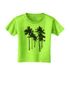 Palm Rows Silhouette Toddler T-Shirt-Toddler T-Shirt-TooLoud-Lime-Green-2T-Davson Sales