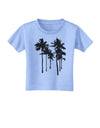 Palm Rows Silhouette Toddler T-Shirt-Toddler T-Shirt-TooLoud-Aquatic-Blue-2T-Davson Sales