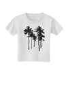 Palm Rows Silhouette Toddler T-Shirt-Toddler T-Shirt-TooLoud-White-2T-Davson Sales