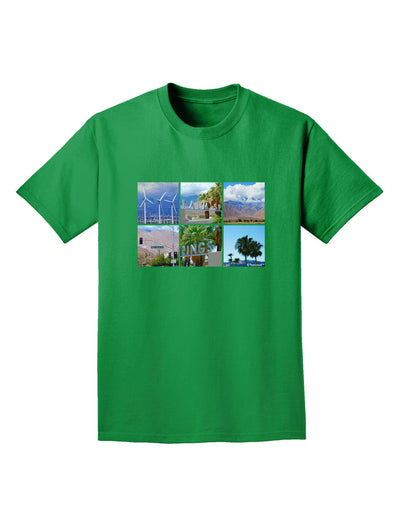 Palm Springs Square Collage Adult Dark T-Shirt-Mens T-Shirt-TooLoud-Kelly-Green-Small-Davson Sales