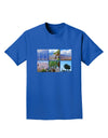 Palm Springs Square Collage Adult Dark T-Shirt-Mens T-Shirt-TooLoud-Royal-Blue-Small-Davson Sales