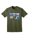 Palm Springs Square Collage Adult Dark T-Shirt-Mens T-Shirt-TooLoud-Military-Green-Small-Davson Sales