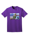 Palm Springs Square Collage Adult Dark T-Shirt-Mens T-Shirt-TooLoud-Purple-Small-Davson Sales