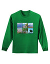 Palm Springs Square Collage Adult Long Sleeve Dark T-Shirt-TooLoud-Kelly-Green-Small-Davson Sales