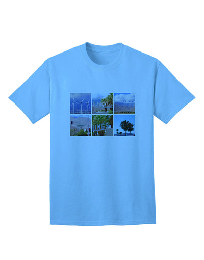 Palm Springs Square Collage Adult T-Shirt-Mens T-Shirt-TooLoud-Aquatic-Blue-Small-Davson Sales