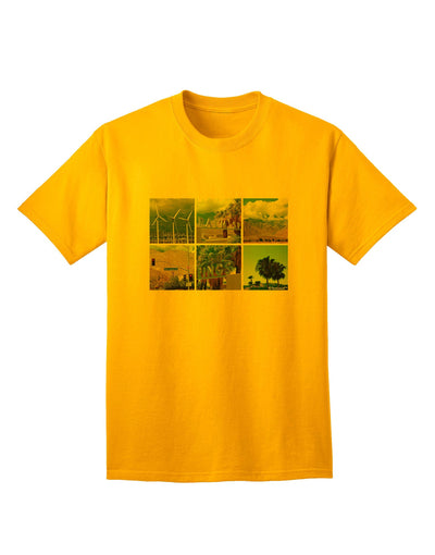 Palm Springs Square Collage Adult T-Shirt-Mens T-Shirt-TooLoud-Gold-Small-Davson Sales