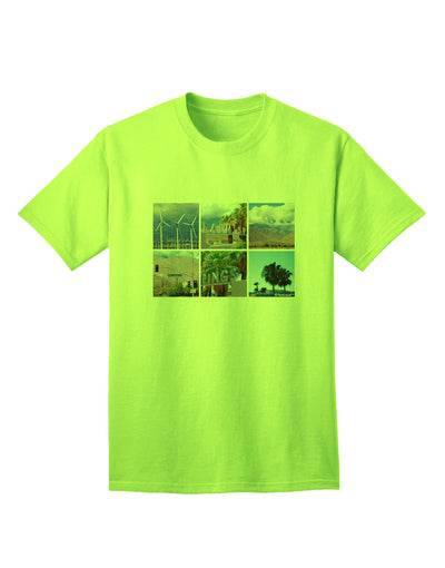 Palm Springs Square Collage Adult T-Shirt-Mens T-Shirt-TooLoud-Neon-Green-Small-Davson Sales