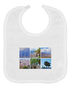 Palm Springs Square Collage Baby Bib