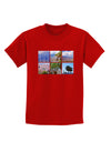 Palm Springs Square Collage Childrens Dark T-Shirt-Childrens T-Shirt-TooLoud-Red-X-Small-Davson Sales