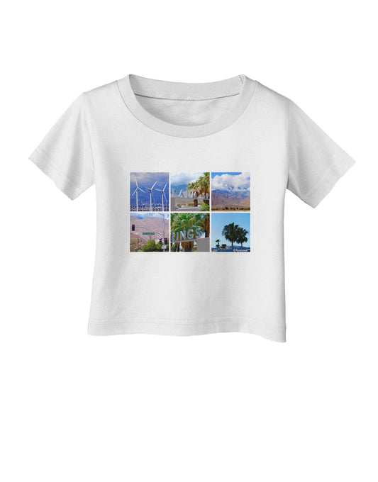 Palm Springs Square Collage Infant T-Shirt-Infant T-Shirt-TooLoud-White-06-Months-Davson Sales