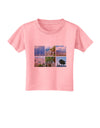 Palm Springs Square Collage Toddler T-Shirt-Toddler T-Shirt-TooLoud-Candy-Pink-2T-Davson Sales