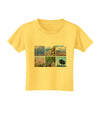 Palm Springs Square Collage Toddler T-Shirt-Toddler T-Shirt-TooLoud-Yellow-2T-Davson Sales