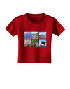 Palm Springs Square Collage Toddler T-Shirt Dark-Toddler T-Shirt-TooLoud-Red-2T-Davson Sales