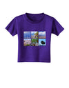 Palm Springs Square Collage Toddler T-Shirt Dark-Toddler T-Shirt-TooLoud-Purple-2T-Davson Sales