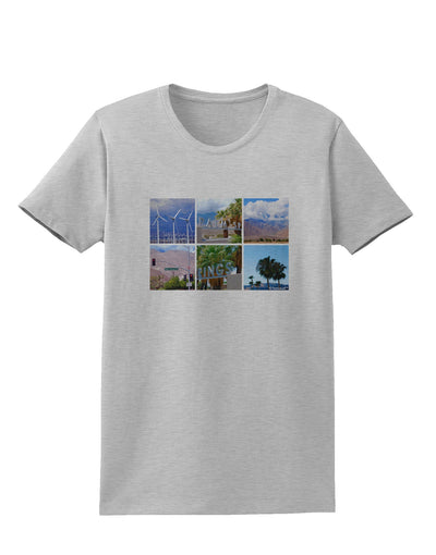 Palm Springs Square Collage Womens T-Shirt-Womens T-Shirt-TooLoud-AshGray-X-Small-Davson Sales