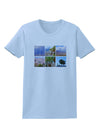 Palm Springs Square Collage Womens T-Shirt-Womens T-Shirt-TooLoud-Light-Blue-X-Small-Davson Sales